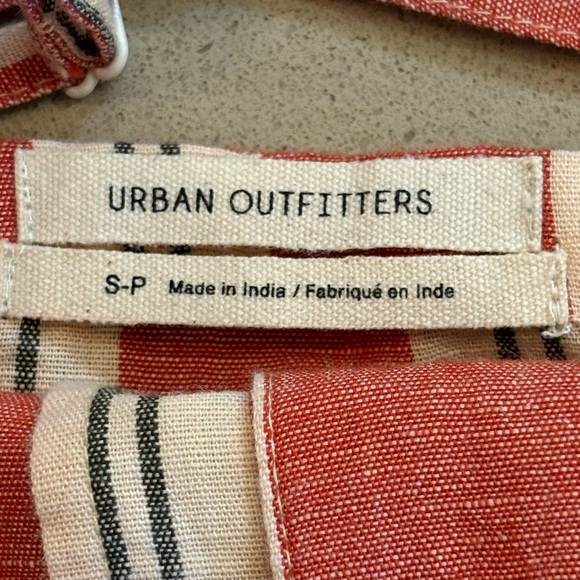 Urban Outfitters Sleeveless Red Striped Button Front Dress Size S/P - Picture 7 of 10